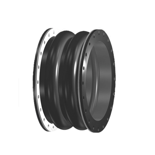 Molded double ball rubber joint